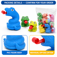 Jouets à presser enroulables, figurines d'animaux variées (dinosaures et grenouilles) pour cadeaux de fête et programmes de cadeaux originaux