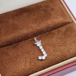UM Jewelry Classic 925 <b>silver</b> letter Charm Pendant <b>necklace</b> for women children anniversaries wedding gifts and party occasions - Product Image 2