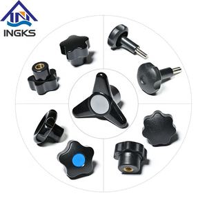 Tuerca de inserción de latón para baquelita, cubierta <span class=keywords><strong>azul</strong></span> de Seven Lobe, sujeción de plástico, perilla de estrella M8 - Product Image 5