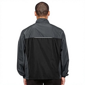 เสื้อแจ็คเก็ตกันน้ำสำหรับผู้ชาย 100% โพลีเอสเตอร์ มีฮู้ด สีสันตัดกัน เหมาะสำหรับเดินป่า กันลม แบบยุทธวิธี รับผลิตตามแบบ (OEM) ขายส่งจากโรงงานโดยตรง - Product Image 5