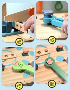 Banc d'atelier en bois pour enfants avec outils, jouet créatif de bricolage pour l'apprentissage et la construction - Product Image 6