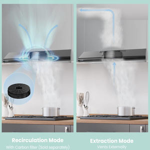 เครื่องดูดควันขนาดเล็ก600มม. เครื่องดูดควันอากาศแบบ<span class=keywords><strong>บา</strong></span>งเฉียบ - Product Image 3