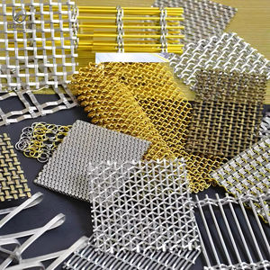 Panneaux en maille métallique tissée décoratifs |   Maille architecturale pour murs intérieurs, plafonds, façades, cloisons et design de luxe - Product Image 2