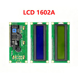 Module d'affichage LCD1602 1602A, écran 16x2 caractères bleu jaune vert gris, Interface PCF8574 I2C IIC 5V pour Arduino - Product Image 1