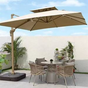 Best Price <b>Large</b> Outdoor Commercial Aluminum Windproof Durable Folding Arm Retractable Patio <b>Umbrella</b> for Hotels Restaurants - Product Image 2
