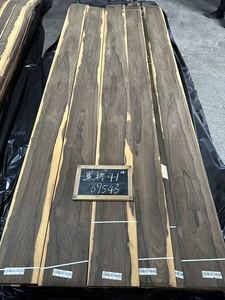 วอลเปเปอร์ไม้แผ่นบาง 0.5 มม. เกรด AAA สีดำ ลายไม้ซิริโคเต้ สำหรับเฟอร์นิเจอร์และโรงแรม วีเนียร์ไม้ซิริโคเต้ธรรมชาติ - Product Image 3