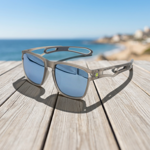 [BITROMAN] 24g Gray Silver <b>Mirror</b> Polar Lens Half Rim Sleek Unisex Sports <b>Sunglasses</b> Light Weight for Travel Outdoor Fashion Sun - Product Image 2