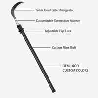Perche télescopique rigide de 10 pieds en fibre de carbone durable, perche télescopique robuste pour la cueillette des fruits