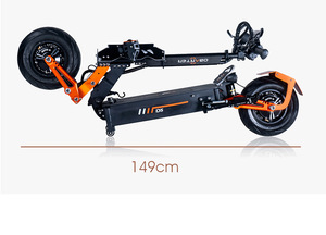 Patinete Eléctrico Todoterreno Plegable para Adultos, con Motor Dual de Aleación de Aluminio de 12 Pulgadas y 5000w, Freno de Disco de Aceite, 48v 35ah, Modelo D5 - Product Image 3