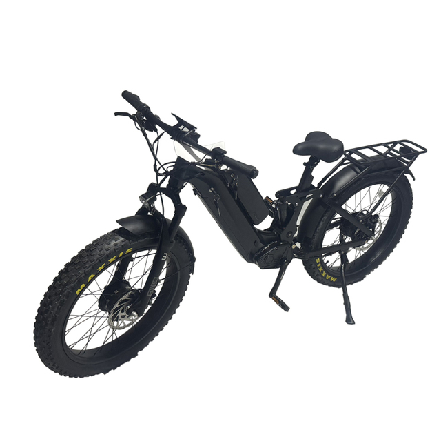 Super Powerful Full Suspension 52v 60v 750w 1000w 2000w Dual Motor & Battery 26 Inch Fat Tire Electric Bike 73 Ebike E Bicycle