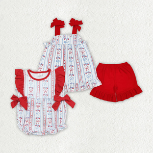 ชุดเสื้อผ้าเด็กผู้ชายสำหรับฤดูร้อน ขายส่ง ลายเป็ด แขนสั้น - Product Image 4
