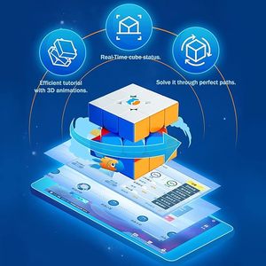 Nhà Máy Giá gan MG3 cao cấp Thần tài Hộp đồ chơi 3x3 giáo dục từ ma thuật khối câu đố với ABS nhựa cho 5-7 năm tuổi - Product Image 2