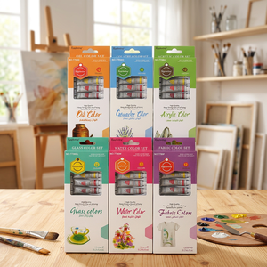 Keep Smiling Factory Supply Art Supplies Environmentally Aluminum Tube Non-Toxic 12 Colors 6ml Non-Toxic <span class=keywords><strong>Gouache</strong></span> Paint Set - Product Image 2