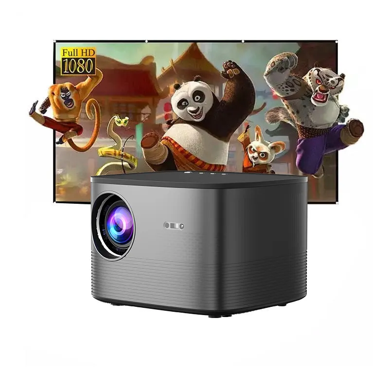 New Trending Android Projector F18 High Definition Native 1080P Home Projector Big Screen 2G+8G Memory CPU Smart Projectors