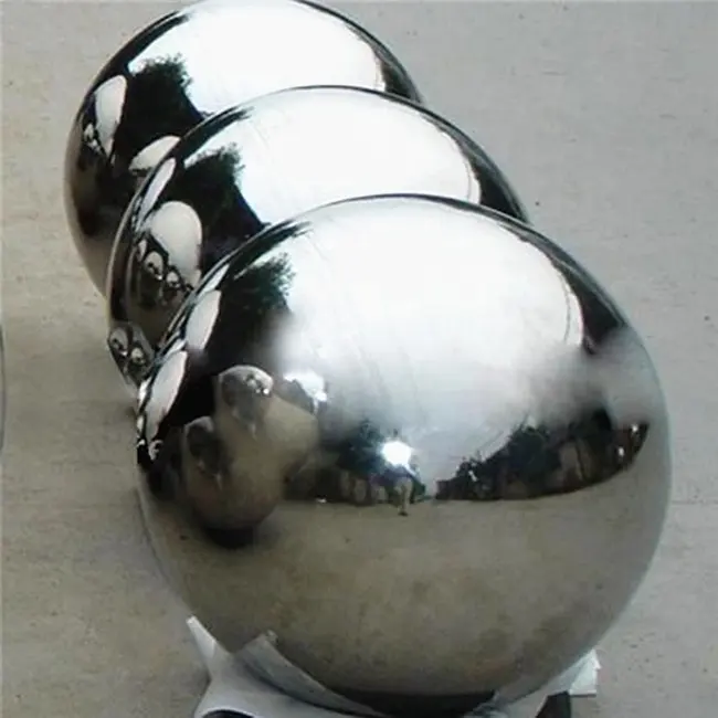 Large mirror gazing hollow steel ball from 19mm to 500mm customized size hollow steel balls