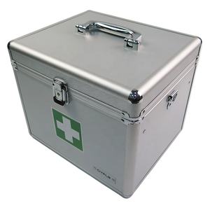Caja Organizadora de Medicamentos de Aluminio para Enfermería, Bolsa de Almacenamiento de Medicamentos de Emergencia, Estuche de Primeros Auxilios con Cierre de Seguridad - Product Image 1