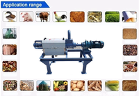 Séparateur de liquide solide Machine de séchage de fumier de vache poulet porc Machine de déshydratation de fumier de bouse