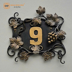 Número de Casa de Hierro Forjado a Precio Competitivo, Diseño Clásico KHP, Artesanía Duradera, para Villa de Lujo, Exterior - Product Image 6