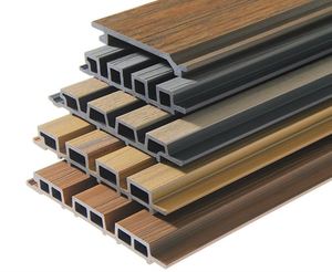 外部WPC偽天井木目調屋根; 内部WPC木質複合材縦型スラット; WPC壁パネル - Product Image 5