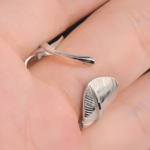 Marvelcolour Special Design <strong>Silver</strong> Jewelry S950 Sterling Eagle <strong>Feather</strong> Handicraft Free Size <strong>Ring</strong> for Men Women Fashion Wearing - Product Image 4