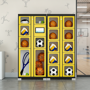 Kiosque de location de ballons sportifs intelligent 24h/24 et 7j/7 avec paiement automatisé, casier de location pour basket-ball, football, badminton pour les écoles et les gymnases - Product Image 1