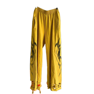 กางเกงวอร์มผ้าฝ้ายเนื้อปานกลางสไตล์วินเทจ พิมพ์ลายได้ตามต้องการ สำหรับผู้ชาย ฟอกสี ลุคทำเก่า ทรงโอเวอร์ไซส์ ขากว้าง ทรงหลวม - Product Image 1