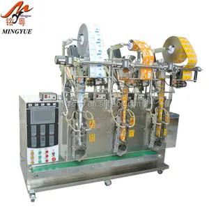 Multi lines full automatic packaged spice powder instant coffee powder packaging machine 3/4 side seal machine