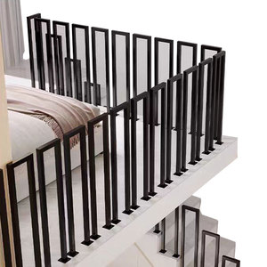 Barandillas y pasamanos de hierro forjado <span class=keywords><strong>dorado</strong></span> para interiores y exteriores, balaustres de escalera de Metal, balaustradas para balcón/barandilla de cubierta - Product Image 1