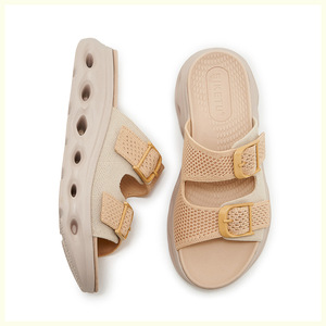 <span class=keywords><strong>Sandalias</strong></span> <span class=keywords><strong>de</strong></span> verano para mujer con suela <span class=keywords><strong>de</strong></span> <span class=keywords><strong>corcho</strong></span> grande, doble cierre, diseño <span class=keywords><strong>de</strong></span> <span class=keywords><strong>plataforma</strong></span> <span class=keywords><strong>de</strong></span> suela gruesa, estilo sin cordones, estilo descalzo. - Product Image 4
