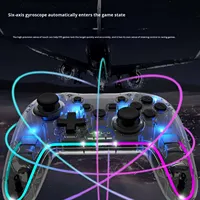 Manette de jeu sans fil pour Switch PC Android et IOS - Double vibration et détection de mouvement à six axes Contrôleur intelligent de jeu mobile