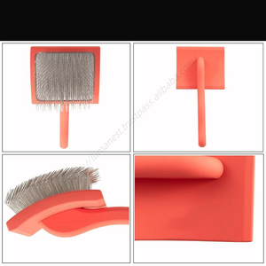 Brosse de toilettage pour chiens et animaux de compagnie en bois à picots longs, avec logo personnalisé, vente en gros directe usine - Product Image 3