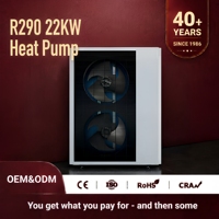 Pompe à chaleur monobloc R290 EVI Full DC Inverter air-eau pour chauffage au sol et eau chaude sanitaire