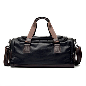 Large Capacity Gym Bag Travel Handbag Duffel Shoulder Strap Fashionable PU Lining Gym Polyester Weekender <b>Shoe</b> <b>Holder</b> Bag - Product Image 5