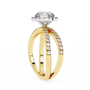 Bague solitaire ovale en diamant de laboratoire fabriqué à la main |   Bijoux fins pour femmes en or 10 carats certifiés IGI, tendance et à porter au quotidien - Product Image 1