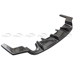 JS Style Carbon Fiber Diffuser Rear Bumper Lip Fins Spoiler Winglet <b>Splitter</b> for Honda CIVIC 8TH T-R 2006-2011 FD2 Auto Tuning - Product Image 4