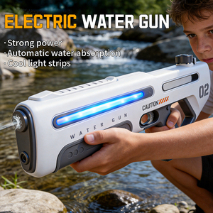 <span class=keywords><strong>Pistola</strong></span> de <span class=keywords><strong>Agua</strong></span> de Juguete con Iluminación para Fiestas de Playa en Verano, <span class=keywords><strong>Pistola</strong></span> de <span class=keywords><strong>Agua</strong></span> Eléctrica Automática de Gran Potencia con Absorción de <span class=keywords><strong>Agua</strong></span> para Niños y Adultos - Product Image 2