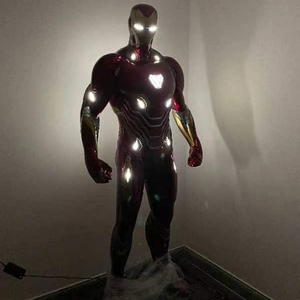 Phim hình cuộc sống Kích thước sắt người đàn ông bức tượng siêu anh hùng sợi thủy tinh MK50 sắt người đàn ông điêu khắc - Product Image 2