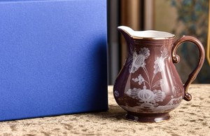 Pichet à lait en porcelaine florale européenne vintage avec poignée et bordure dorée, cruche à crème en céramique pour table à manger, décoration d'intérieur, cadeau - Product Image 6