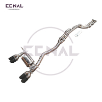 Ecnal pour 2014-2020 Bmw F80 F82 F83 M3 M4 S55 3.0T Longueur Égale SS304 Valve D'échappement Système D'échappement Haute Performance