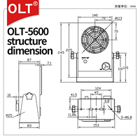 OLT5600 Lüfter Fabrik Elektrostatischer Entladungsapparat Industrielle Staubentfernung Tischventilator Statische Entladungsbeseitiger ESD-Ionenlüfter