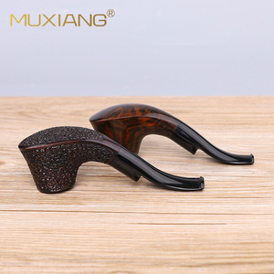 Muxiang Briarwood Pipe Bent Type Hand Carved Tobacco Pipe Custom Made For Smoking - Product Image 4