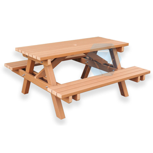 Hiện Đại 6ft 8ft Ngoài Trời Hình Chữ Nhật Thương Mại Dã Ngoại Bảng Bền Băng Ghế Dự Bị HDPE Kim Loại Thép Patio Bàn Ăn Cho Nhập Biệt Thự - Product Image 1