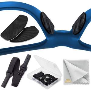 Coussinets de nez en silicone ultra-fins Sigonna pour lunettes, réutilisables, avec étui et chiffon de nettoyage - Product Image 1