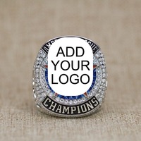 Bagues de sport personnalisées Alliage de zinc Laiton 925 Argent Bague de championnat de basket-ball personnalisée