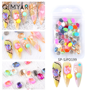 Ice Nails gemmes Water Ripple Flat anormality Pixie Crystal Nails Stone Aurora Ice Cube <span class=keywords><strong>strass</strong></span> Charms Art déco - Product Image 6