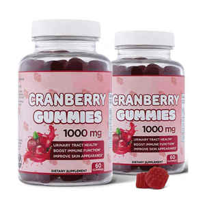 Kustom Cranberry Gummies saluran urin kesehatan Cranberry Gummies untuk wanita kesehatan urin Gummy Cranberry <span class=keywords><strong>Vitamin</strong></span> C - Product Image 1