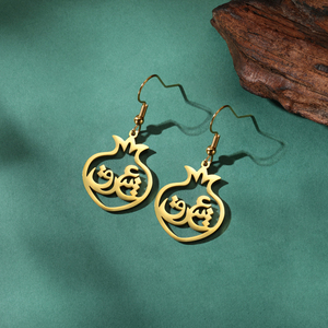 Persa Farsi iraní Granada Anar Eshgh <span class=keywords><strong>amor</strong></span> pendientes mujeres niñas joyería de acero inoxidable pendiente colgante regalo de Navidad - Product Image 5