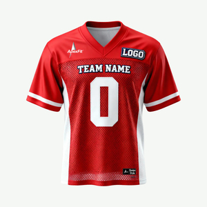 Custom Camouflage V-Neck Mesh Breathable 100% Polyester Team Party Games Oversized Clothing Pullover Football Uniform Retro - Product Image 1