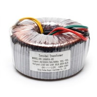 Transformateur toroïdal 1000VA monophasé à faible bruit, transformateur de puissance 24V 0V 12V pour systèmes audio