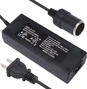 12V 10a Auto Power Adapter Vrouwelijke Auto Sigarettenaansteker Plug Ac 100-240V Naar Dc 12V 10a 120W Voedingsadapter